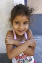 Unidentified girl playing in Favela Rocinha