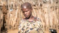 Unidentified girl from the tribe of Hamar in the Omo Valley of Ethiopia