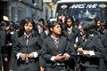 Unidentified girls on the street of Sucre