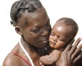 Unidentified Haitian Woman Loving on Her Baby