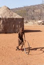 Unidentified Himba baby tribe in Namibia