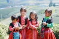 Unidentified HMong ethnic minority kids