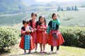 Unidentified HMong ethnic minority kids