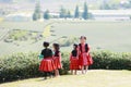 Unidentified HMong ethnic minority kids