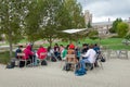 Unidentified Individuals at the Danforth Campus of Washington University in St. Louis