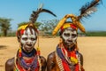 Unidentified Karo women near the Korcho village