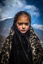 Unidentified Kashmiri girl, near Betab Valley, Pahalgam, Kashmir, India