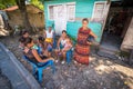 Unidentified local family enjoying midday siesta in village near Barahona, Dominican Republic