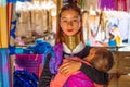 Unidentified Long Neck Karen hill tribe people. Karen Long Neck Villages in chiang rai, Thailand