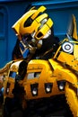 Unidentified man in Bumblebee robot costume