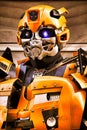 Unidentified man in Bumblebee robot costume