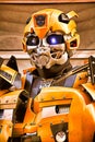 Unidentified man in Bumblebee robot costume