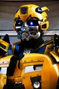Unidentified man in Bumblebee robot costume