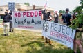 Unidentified Masked Protestors and Festival Attendees at Hudson Pride