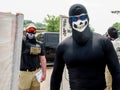 Unidentified Masked Protestors at Hudson Pride