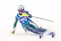 Unidentified participant of ski race