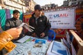 Unidentified participants at World AIDS Day on Durbar Square