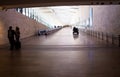 Unidentified passengers at Ben Gurion International Airport. Tel Aviv. Israel