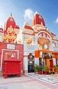 Unidentified people near Laxminarayan Temple in Delhi, India