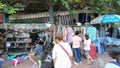 Unidentified people shopping at Chatuchak weekend market open from 8am - 6pm