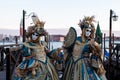 Unidentified person with Venetian Carnival mask in Venice, Italy on February Royalty Free Stock Photo