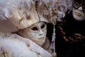 Unidentified person with Venetian Carnival mask in Venice, Italy on February Royalty Free Stock Photo