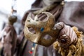 Unidentified person with Venetian Carnival mask in Venice, Italy on February Royalty Free Stock Photo