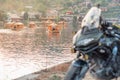 Unidentified rider with motorcycle Kawasaki versys 650 at Mae Hong Son, Thailand. 18 February 2023