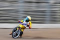 Unidentified rider participate at National Championship of Dirt Track