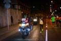 Unidentified runner in the marathon night of Bilbao, celebrated in Bilbao
