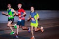 Unidentified runner in the marathon night of Bilbao