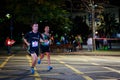 Unidentified runner in the marathon night of Bilbao