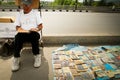 An unidentified seller on Dry Bridge market