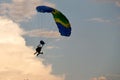 Unidentified skydivers, parachutist