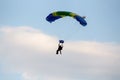 Unidentified skydivers, parachutist