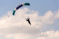 Unidentified skydivers, parachutist