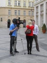 Unidentified Slovak politician interview