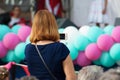 Unidentified spectator filming a concert