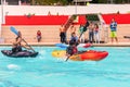 Hispanic Team Competes At The Canoeing Contest