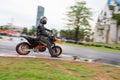 Unidentified test driver KTM Motard