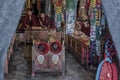 Unidentified Tibetan monks in the Buddhist Monastery of Samye, Tibet, China