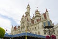 Unidentified tourists enjoy the view at Universal Studio in Singapore