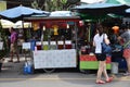 Unidentified vendor food at Chatuchak weekend market in Bangkok