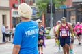 Unidentified volunteer participating in the 30th LA Marathon Edition