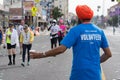 Unidentified volunteer participating in the 30th LA Marathon Edition