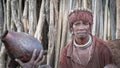 Unidentified woman from the tribe of Hamar in the Omo Valley of Ethiopia