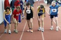 Unidentified women at the 1500 meters race