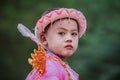 Unidentify Myanmar child in Festival Procession