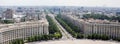 Unification Boulevard, Bucharest - aerial view