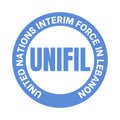 UNIFIL United Nations interim force in Lebanon symbol icon